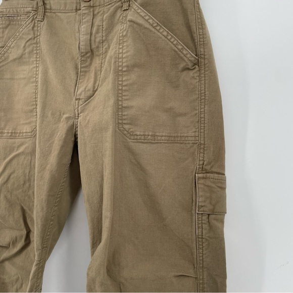 Vince Womens Cargo Jogger Pants Olive Khaki Cotton Blend 6 - Picture 5 of 11
